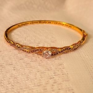 "I Will Always Love You" Daughter Journey Bracelet Danbury Mint Never Worn